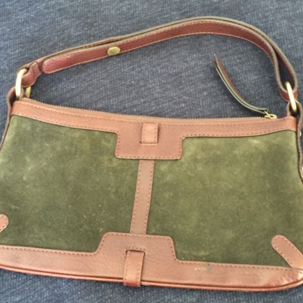 Burberry Suede & Leather Purse